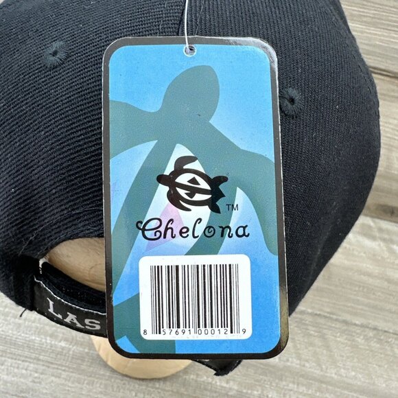 Chelona Mens Strapback Snapback Hat Black Embroidered Las Vegas Logo Baseball - Picture 5 of 9